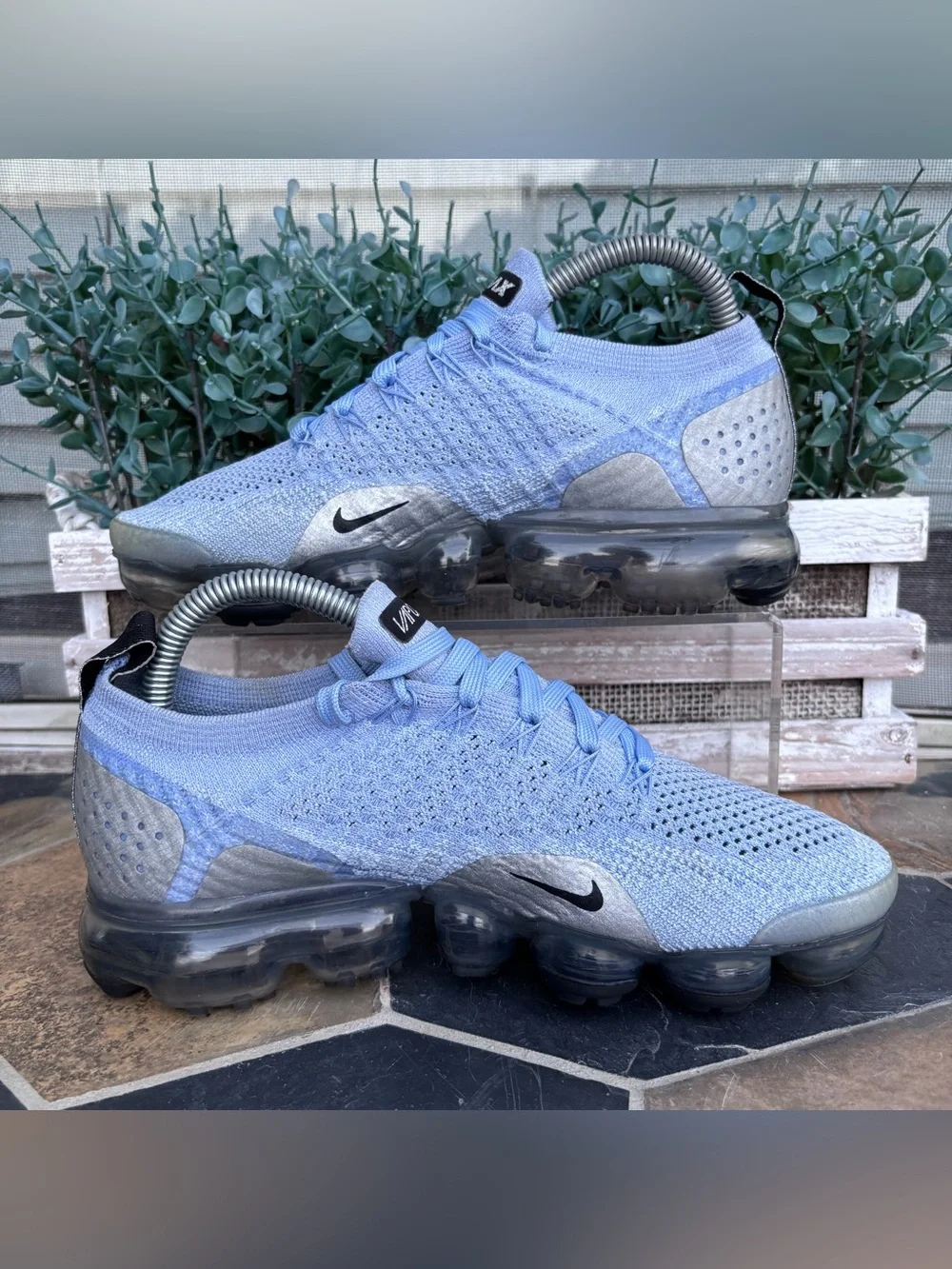 Nike Air VaporMax Flyknit 2 ‘Aluminum’ (Women’s) Size 7 - Picture 7 of 11